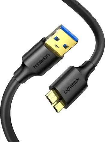 Kabllo USB 3.0 UGREEN 10841 USB-A në Micro-B 1m, 5Gbps, e zezë