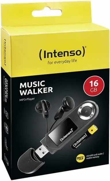 MP3 player Intenso Music Walker MPN 3601470 16GB microSD, LCD, USB 2.0, set me kufje + bateri AAA, zi - 2