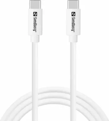 kabllo karikimi USB-C Sandberg 136-52, 1 m, PD 65 W, USB 3.1 Gen 1, e bardhë