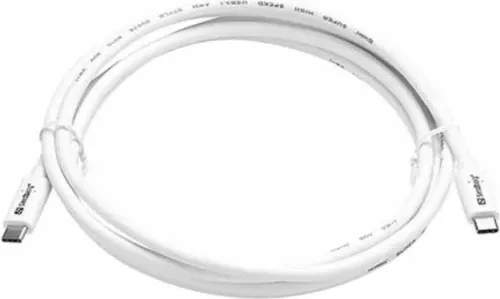 Kabllo karikimi USB-C në USB-C Sandberg 336-53 Saver, PD 65W, 2m, e bardhë - 3