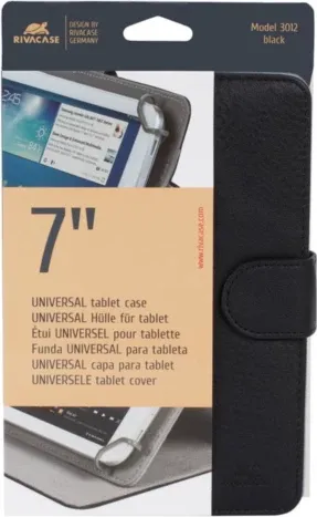 Mbështjellës për tablet RIVACASE 3012, deri 7\", PU lëkurë, i zi - 3