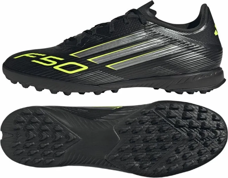 Atlete futbolli për meshkuj adidas F50, të zeza - 1