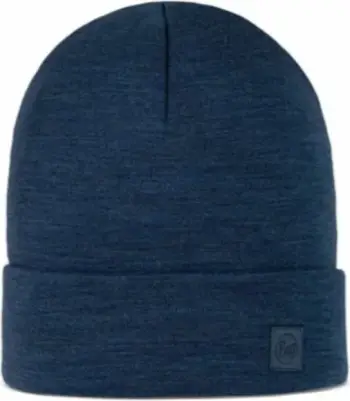 Kapelë Buff Merino Heavyweight Beanie Solid, blu e errët