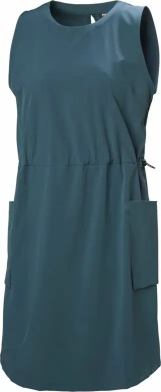 Fustan Helly Hansen për femra, blu dhe gjelbër