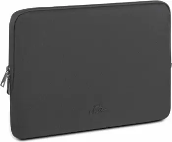 Mbështjellës (sleeve) për MacBook Air 15\" RivaCase 8115, ECO RPET, super i hollë, me zinxhir të dyfishtë, e zezë