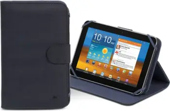 Mbështjellës për tablet RIVACASE 3312, universal 7", funksion stand, poliuretan/mikrofibër, i zi
