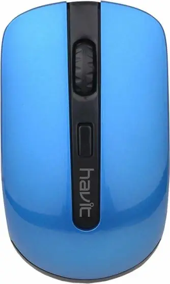 Maus wireless optik HAVIT HV-MS989GT, 800-1600 DPI, 4 butona, 2.4GHz, USB receiver, zi/kaltër