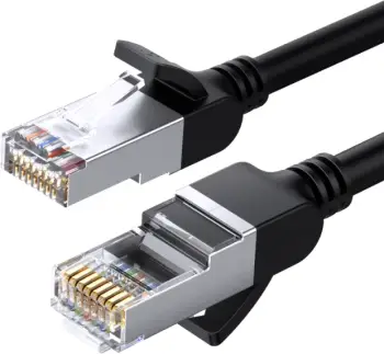 Kabllo rrjeti LAN UGREEN 50190 Cat6 UTP 0.5m 1000Mbps RJ45 (2x mashkull), e zezë, polybag