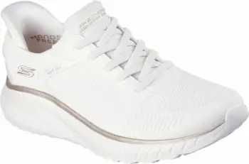 Atlete femra Skechers BOBS SQUAD CHAOS CURRENT MUSE, të bardha