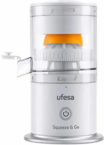 Shtrydhëse agrumesh UFESA Squeeze & Go 71205623, 45 W, 220 ml, USB-C, bateri 1500 mAh, e bardhë