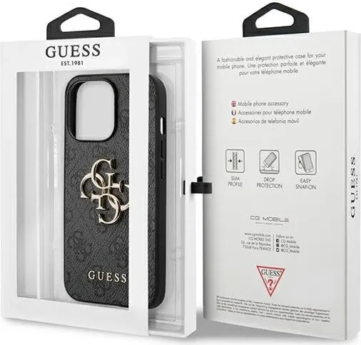 Mbështjellës Guess GUHCP13L4GMGGR për iPhone 13/13 Pro 6.1", gri - 8