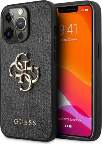 Mbështjellës Guess GUHCP13L4GMGGR për iPhone 13/13 Pro 6.1", gri