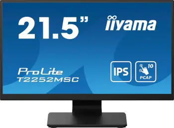 Monitor me prekje, iiyama ProLite T2252MSC-B2, 21.5", IPS, 10-pikësh PCAP, zi