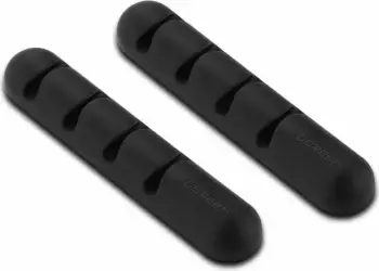 Mbajtëse kabllosh UGREEN 30762, 4 slota, deri 5mm, e zezë, set 2 copë