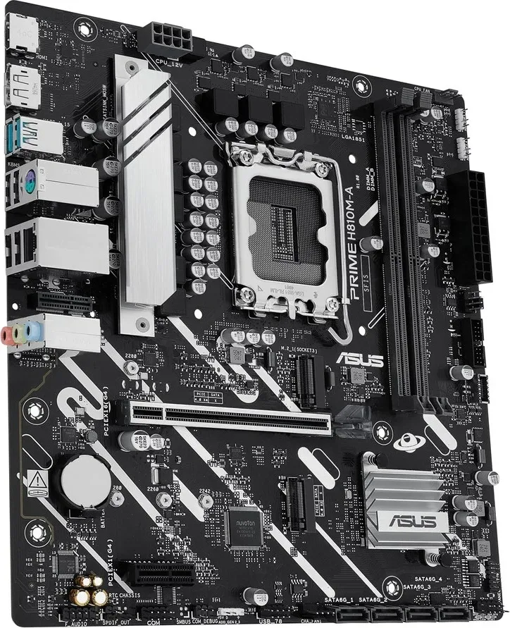 Pllakë amë ASUS PRIME H810M-A-CSM, Intel H810, micro ATX, E zezë - 2
