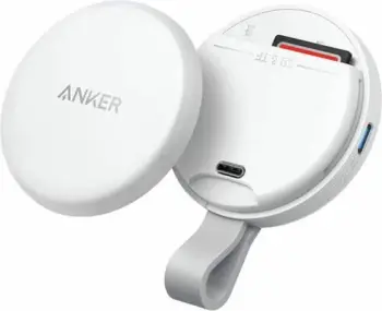 Adapter USB-C ANKER MagGo A83D1G21 3-në-1 10Gbps, SD/TF 4.0, karikim deri 42.5W, për iPhone USB-C, i bardhë, 1 copë