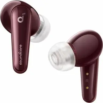 Kufje ANKER Soundcore Liberty 4 A3953G81 pa tela Hi-Res LDAC me audio hapësinor 360° dhe sensor të rrahjeve të zemrës, e kuqe, me kuti karikimi