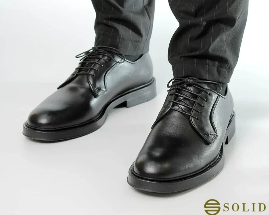 Këpucë elegante për meshkuj Solid, të zeza - 1