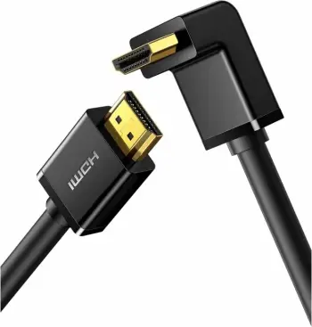 Kabllo HDMI UGREEN Corner MPN 10173, 4K/60Hz, 2m, kënd 90°/270°, e zezë