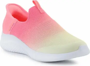 Atlete për femra Skechers, të verdha/rozë