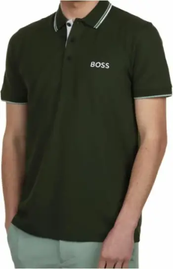 Maicë polo për meshkuj Boss, e gjelbër