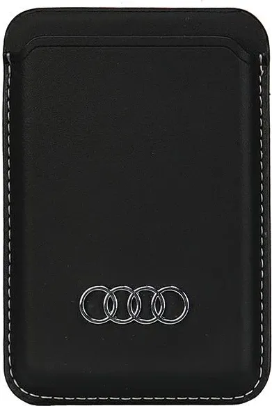 Mbështjellës Audi Synthetic Leather me magnet MagSafe, për iPhone, i zi - 1