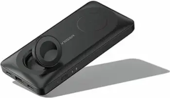 Powerbank magnetik 3-në-1 VEGER MagMulti W1156 10000mAh PD 20W, i zi
