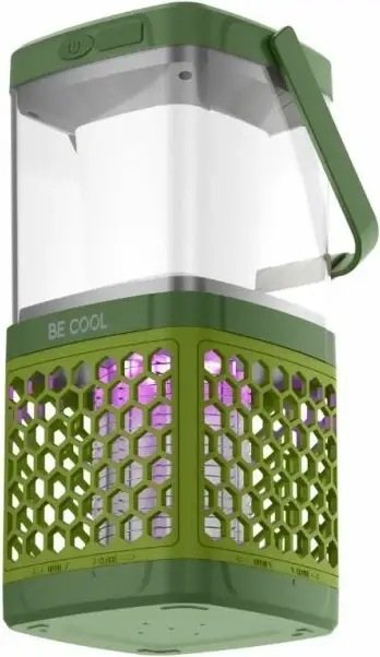 Llambë kampingu solar / vrasës mushkonjash BECOOL BC23IV05 5W, bateri 1800mAh, 40m², USB, jeshile