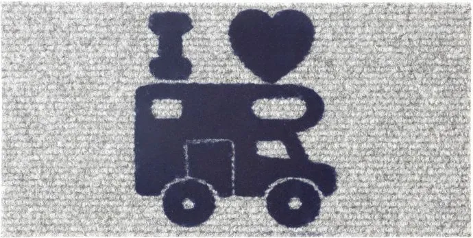 Tapet dere për camper BRUNNER Hello Camper 25x50 cm, gri/zi - 1
