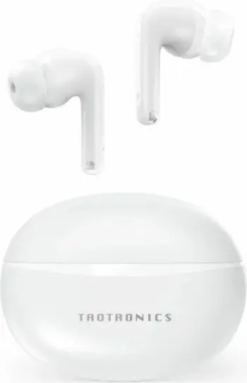 Kufje wireless TAOTRONICS BH1118, ANC -35 dB, 24h, IPX5, 4 mikrofona ENC, të bardha