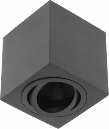 Lampë tavani GTV AVEIRO BIS 1xGU10 230V IP20, e zezë