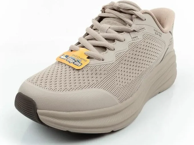Atlete për meshkuj Skechers Bobs Skillz Slip-Ins, bezhë - 3