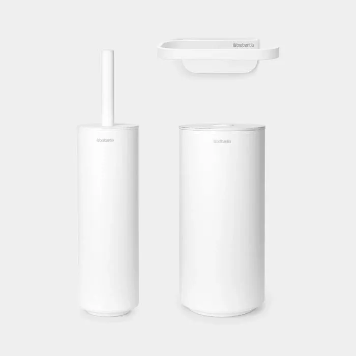 Set aksesorë banjoje Brabantia MINDSET 303708, 3 copë, i bardhë - 1