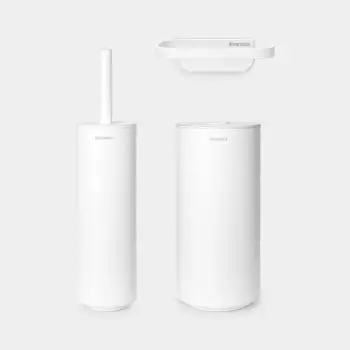 Set aksesorë banjoje Brabantia MINDSET 303708, 3 copë, i bardhë