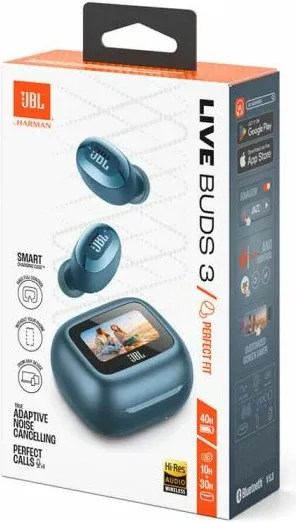 Kufje JBL Live Buds 3, wireless, ANC, Smart Charging Case me touchscreen 1.45\", Bluetooth 5.3, blu - 5