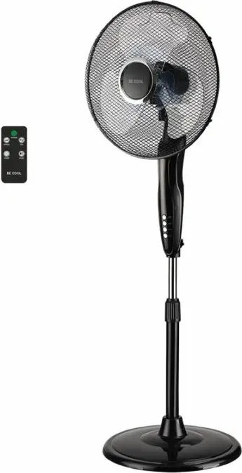 Ventilator me këmbë BECOOL BC16SFRC 40 cm 45 W me telekomandë, i zi