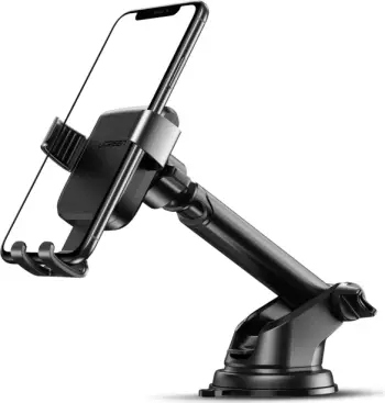 Mbajtëse telefoni për veturë UGREEN 60990, suction cup, gravity, 360°, për 4.7"-7", e zezë, në kuti