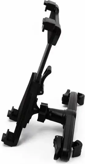 Mbajtës tableti për veturë MAXLINE TZ03+P3 7-13\", rrotullim 360°, montim në mbështetëse koke, i zi