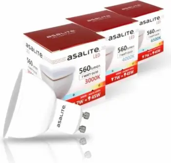 Llambë LED ASALITE ASAL0110 GU10 7W 560lm 6500K, bardhë e ftohtë