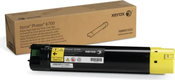 Toner XEROX 106R01525 High Capacity për Phaser 6700 12,000 faqe, e verdhë - 2