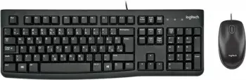 Set tastierë + Maus LOGITECH MK120 (920-002549), USB, i lidhur me kabllo, layout slloven, e zezë