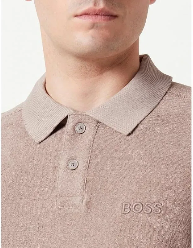 Maicë polo për meshkuj Boss, kafe - 3