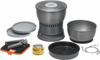 Set kuzhine për kamping Esbit Alcohol Cookset 2.35L, metalik