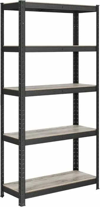 raft magazinimi SONGMICS GLR030B11 30 x 75 x 150 cm, 5 rafte, kapacitet 650 kg, industrial, Natural Brown