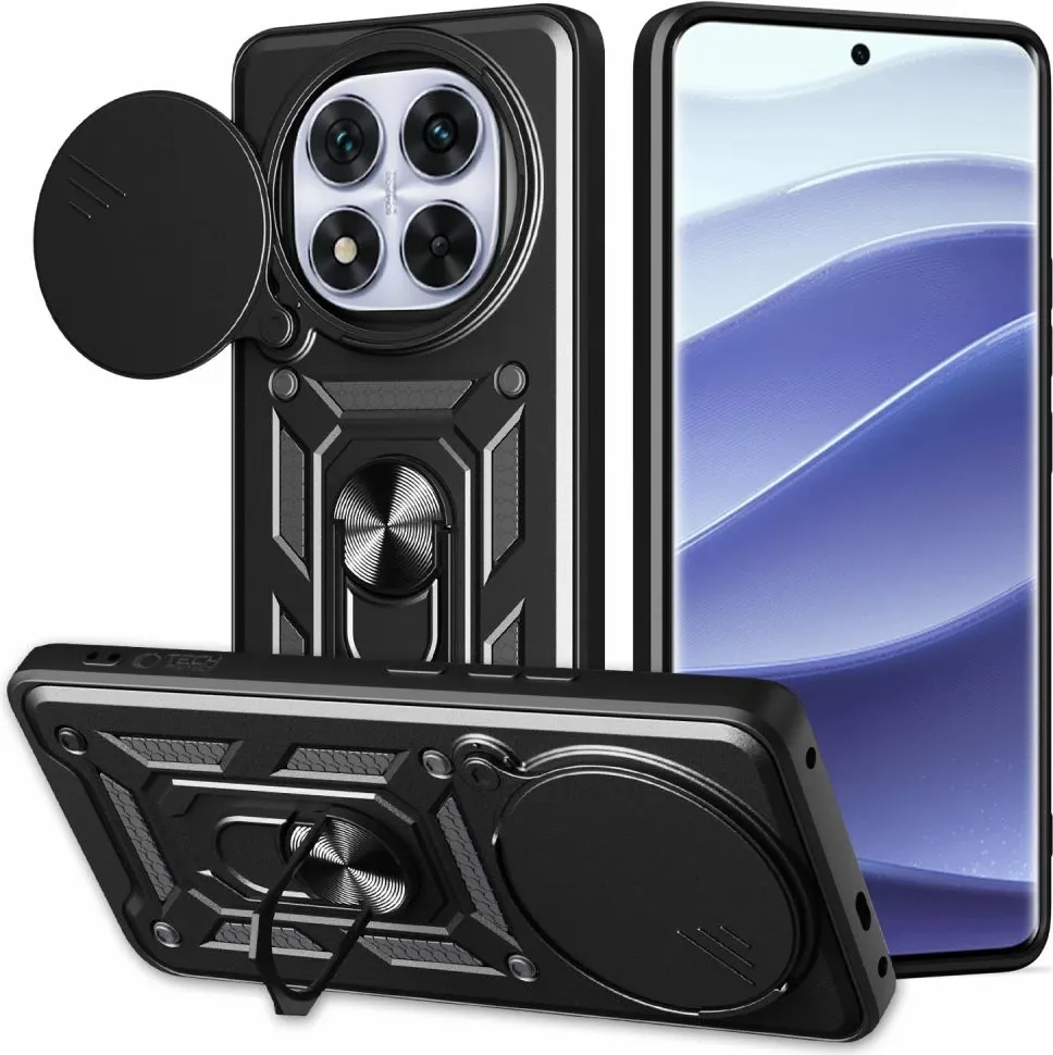Mbështjellës Tech-Protect CamShield Pro për Xiaomi Redmi Note 14 Pro+ 5G, i zi mat - 1