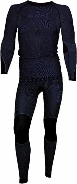Set termoaktiv Viking Riko për fëmijë, i zi