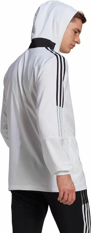Duks me kapuç adidas për meshkuj, i bardhë - 4