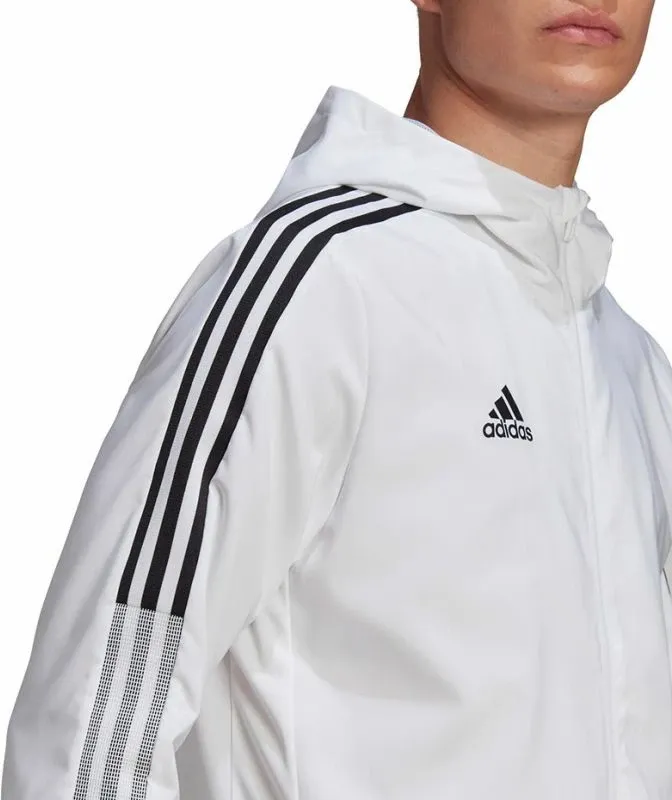 Duks me kapuç adidas për meshkuj, i bardhë - 5