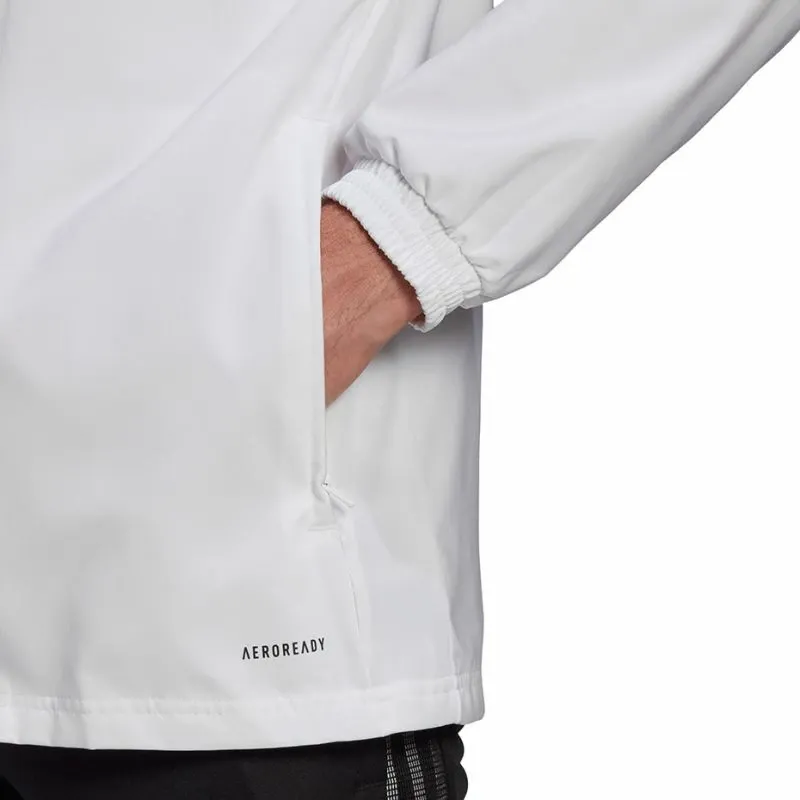 Duks me kapuç adidas për meshkuj, i bardhë - 6