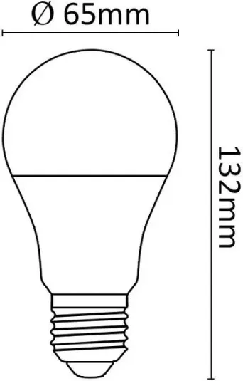 Llambë LED ASALITE ASAL0288, E27, A65, 18W, 3000K, 2000lm, bardhë e ngrohtë - 4